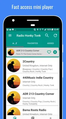 Honky-Tonk Radio android App screenshot 11