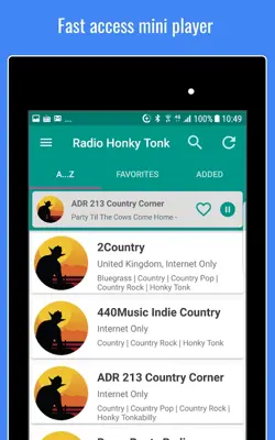 Honky-Tonk Radio android App screenshot 1