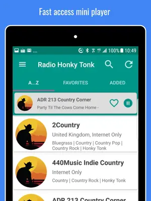 Honky-Tonk Radio android App screenshot 6